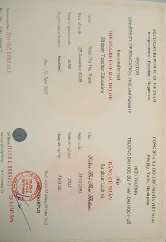 Diplôme de Thâm 